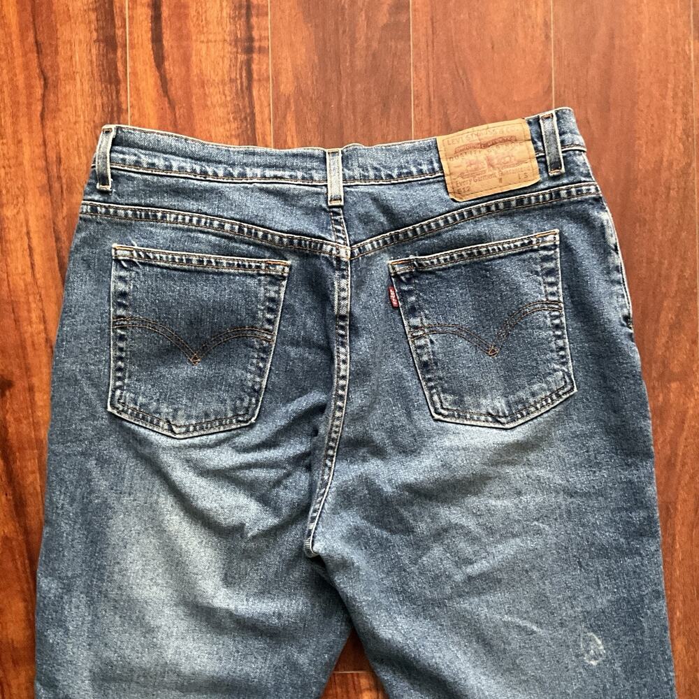 Levi's 512 Tapered Leg Stretch Jeans Size 14 M 34x31 - Picture 9 of 10